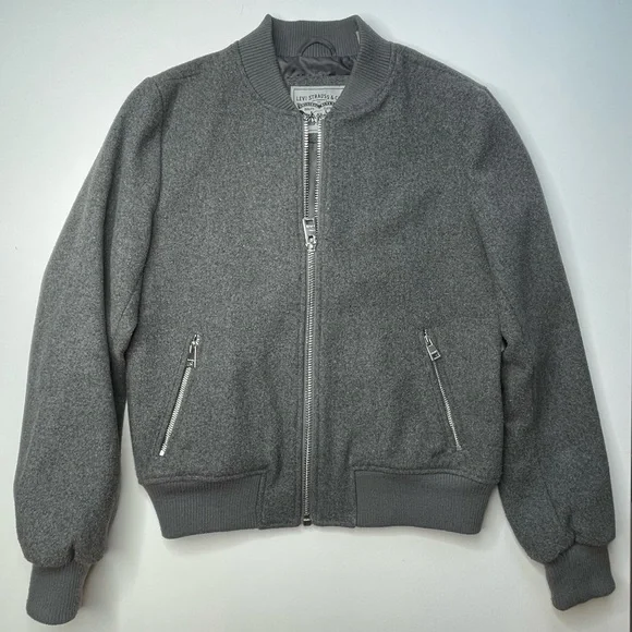 Small Levi Strauss Polyester and wool bomber jacket. In really good condition. - Picture 1 of 4